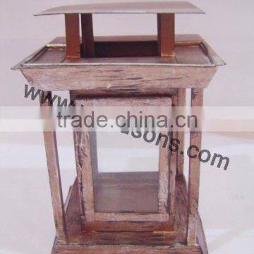 Good Quantity Colorful Metal Lantern With Clear Glass Tube Inside for Home Decorations photo-6