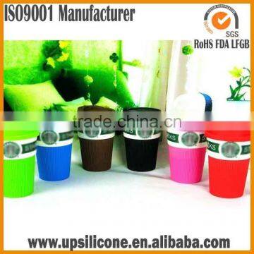 Silicone Sleeve for Coffee Cup Custom Mug Rubber Ring photo-2