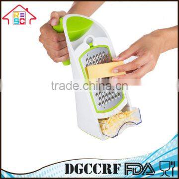 NBRSC Multi-Functional 3 in 1 Ergonomic Vegetable Grater and Container Cheese Slicer With Interchangeable Stainless Steel Blades photo-5