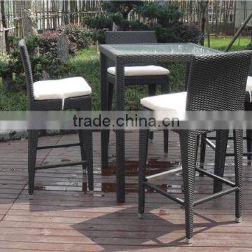 Outdoor/Indoor Furniture Rattan/Wicker Patio Bar Set photo-4