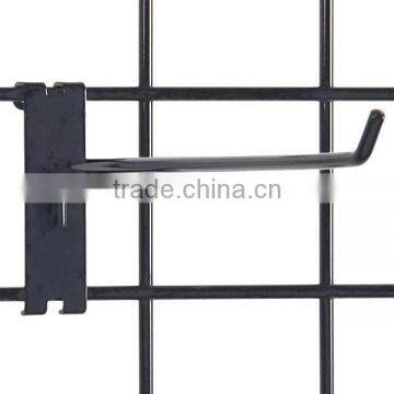 Gridwall hook 12'' long - 1/4'' wire black