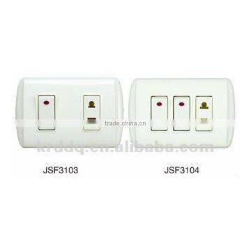 wall electrical outlet socket and / with switch
