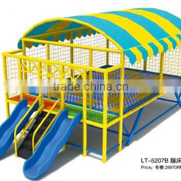 Outdoor soft round high quality single jumping trampoline