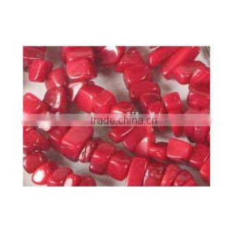 Wholesale 60" 5-7mm Red Irregular Original Coral Beads Necklace photo-2