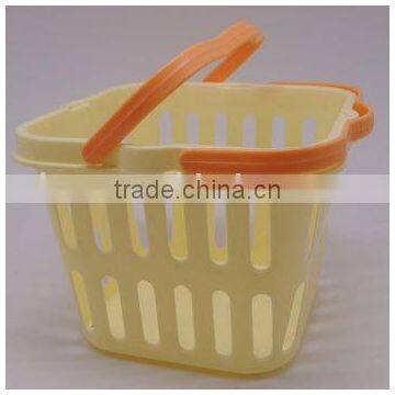 Plastic Sqaure Fruit Vegetable Basket With Handle