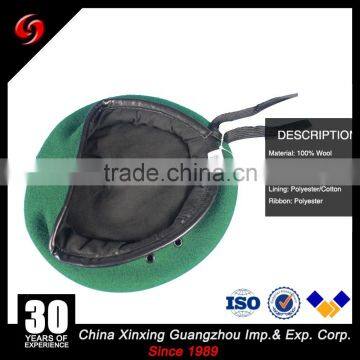 Goat Leather 100% Wool Army 65-90 Grams Military Hat Beret in Different Color photo-4