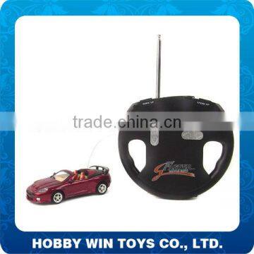 New product 1:43 Scale 4CH RC Alloy Car with steering wheel remote control car