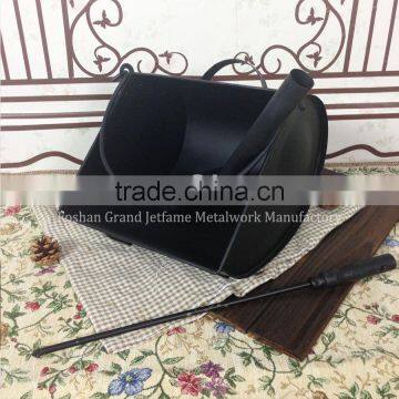 Household Golden Metal Coal Hod photo-5