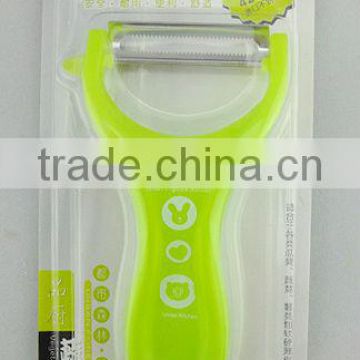 pp handle kitchen peeler with serrated blade