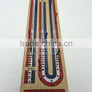 Wooden Cribbage With 3 Tracks photo-2