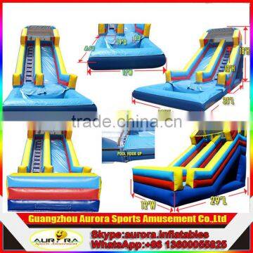 Custom Funny Inflatable water Slide with lower factory price