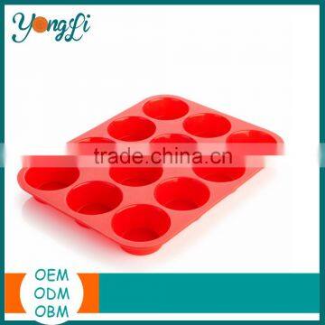 Custom Non-Stick Silicone Fish Shape Hamburger Bun Baking Pan