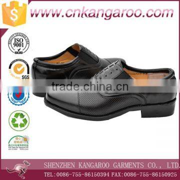 Made to Order Leather Upper Anti Slip Rubber Sole Officer Men Shoes photo-2