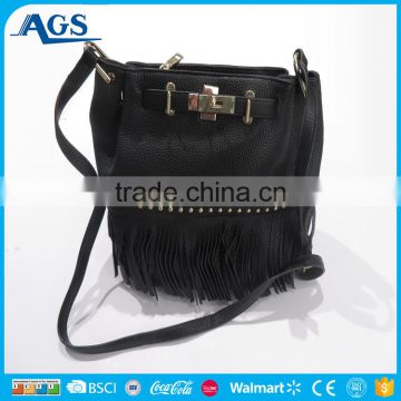 china wholesale black shoulder bag ladies Tassel bag