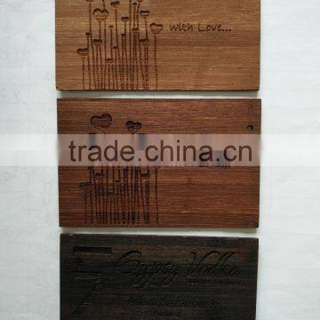Antique Laser Cut Wooden Business Card photo-2