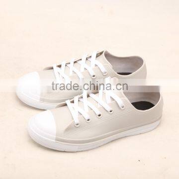 Low Height Lace up Injection Waterproof Fashion Girls Boys Rain Boots Shoes Supplier Manufacturer photo-4