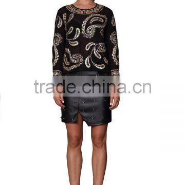 Ladies New Design Sequin Summer Tops photo-2