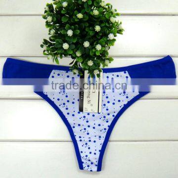 Wholesale Printing Dotted t Back Panties Cotton Panties Women Thong Ladies Underwear photo-4