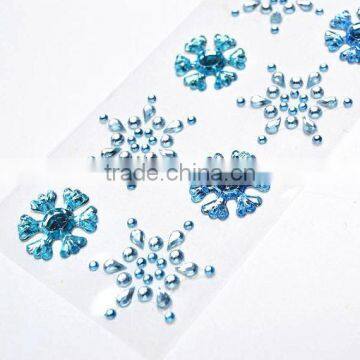 Gem Stickers Craft Rhinestone Mirror Decoration Sticker for Card Making photo-2