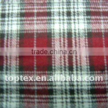 100% cotton flannel yarn dyed woven plushed fabric for shirt