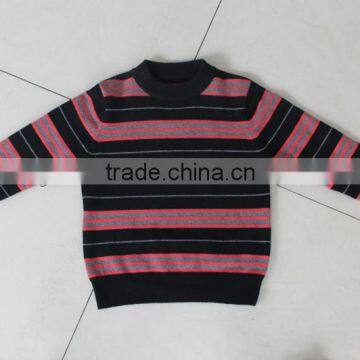 colorful striped kids cashmere sweater