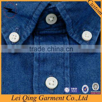 Long Sleeve Men Cotton Jean Shirt Denim Shirt photo-3