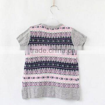 Baby Fashion Short Sleeve Wool Dress photo-4