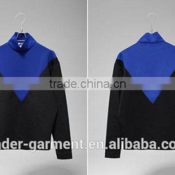 Custom Sweatshirt, Turtleneck Sweatshirts, Color Contrast Sweatshirt Women photo-5