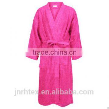 Custom colors quick-dryng flannel fleece bathrobe