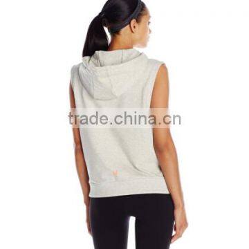 2016 New Style Design Custom 100% Polyester Sleeveless Alphalete Athletics Pullover Hoodie photo-2