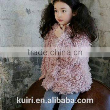 Toddlers Kids Girls Faux Lamb Fur Furry Shaggy Warm Jacket Trench Coat Outwear photo-5