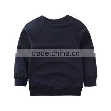 S32289W Children Fashion Cartoon Hoodie Long Sleeve O-neck Cotton Kids Boys Hoodies photo-3