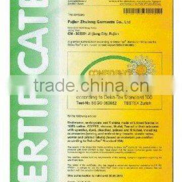 Oeko - Tex  Standard 100