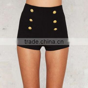 EY0580P Custom Fashion Design Your Own High Waisted Shorts Women