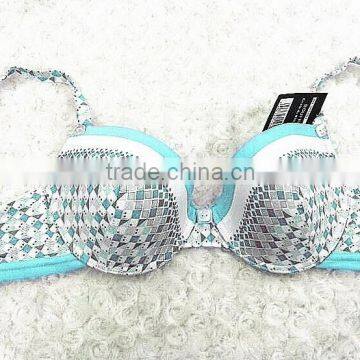 2017 Women fashion underwear fancy print bra OEM service