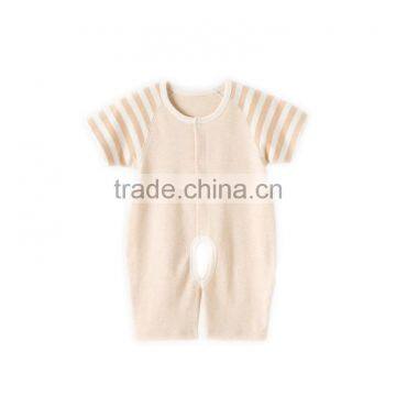 Wholesale Organic Baby Clothes 100% Organic Cotton Striped Romper Baby Clothing photo-5
