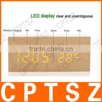 Portable Speaker Bluetooth USB4.0 Dual USB NFC Wooden Bluetooth Speaker Wriess Charging Bluetooth Speaker photo-5