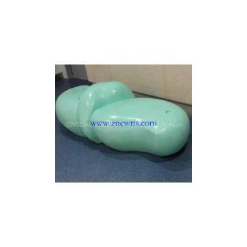 FRP shopping mall chair, GRP green chair