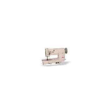 Single needle flat bed compound feed heavy duty lockstitch sewing machine for suitcase heavy apparel and leather products