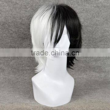 AD3038 Monokuma /Black Jack Wig Cosplay White and Black Cosplay Wigs