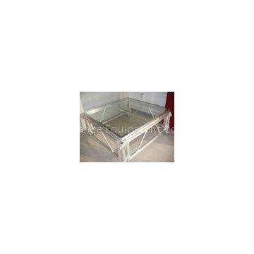 Mobile Acrylic Stage Platform / Transparent Square Stage Platform