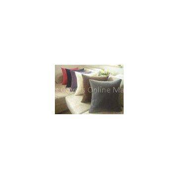 Corduroy Grey Black Velvet Sofa Pillows Embroidered For Home Hotel