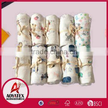 Promotion Muslin Wraps Reusable Muslin Cotton Blankets