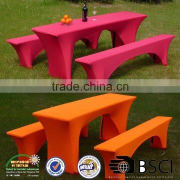 wood fold beer garden bench table cover Biertischhussen table cover 3set beer bench table cover