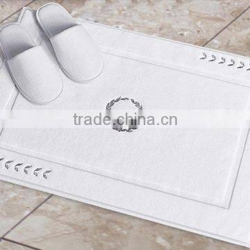 Economic 100% cotton hotel bath mat size 50*80cm in Guangzhou