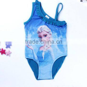 Cheap swimsuits skimpy bikini summer baby girls swimwear wholesale Elsa print swimsuit