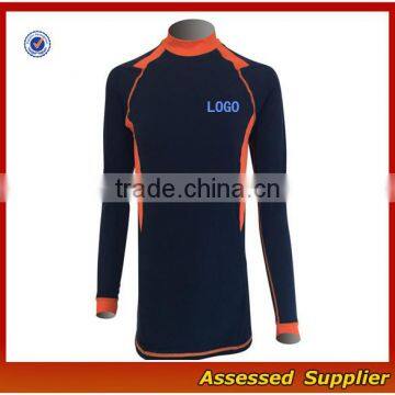 Hot Sale Sportswear Manufacturer Mens Compression Long Sleeve Rush Guard/Swim Shirt/Sun Protective Wholesale---AMY164284 photo-3