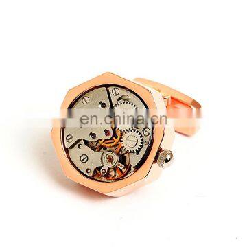 Watch Steampunk Cufflinks Mechanical Movement Watch Cufflinks photo-3