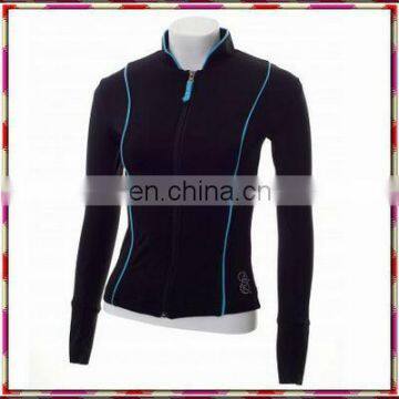 Ladies elegant sports jackets classic design ice skating jacket