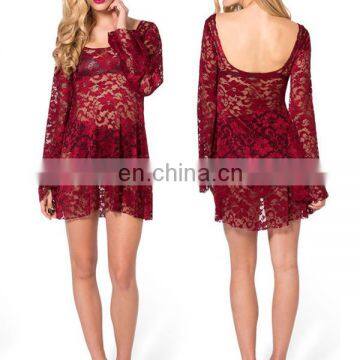 Sexy Holiday style lace beach dress sun protection beach dress